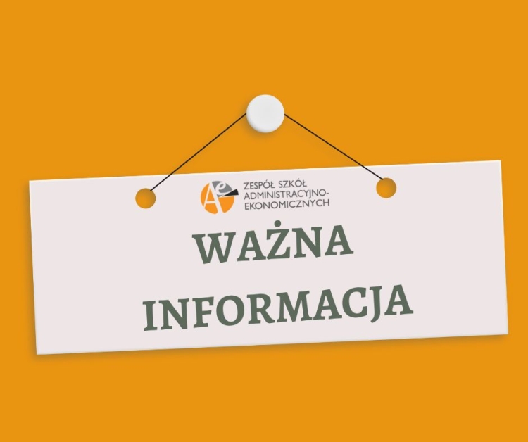 Korekta planu lekcji - Zespół Szkół Administracyjno-Ekonomicznych w Gdyni