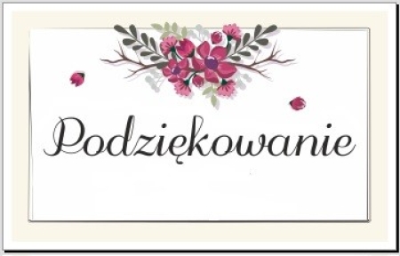 PODZIĘKOWANIE...