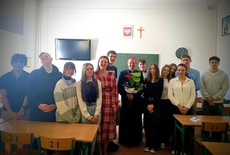 Wizyta Księdza Biskupa w ZSAE